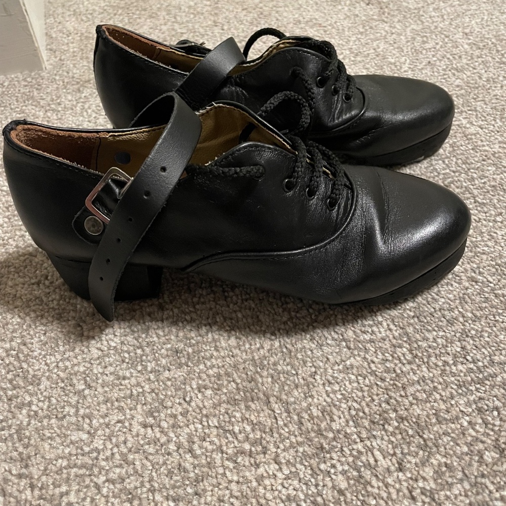 Gently Used Irish Dance Fay's Hard Shoe Hardshoe Heavies size UK 3.5